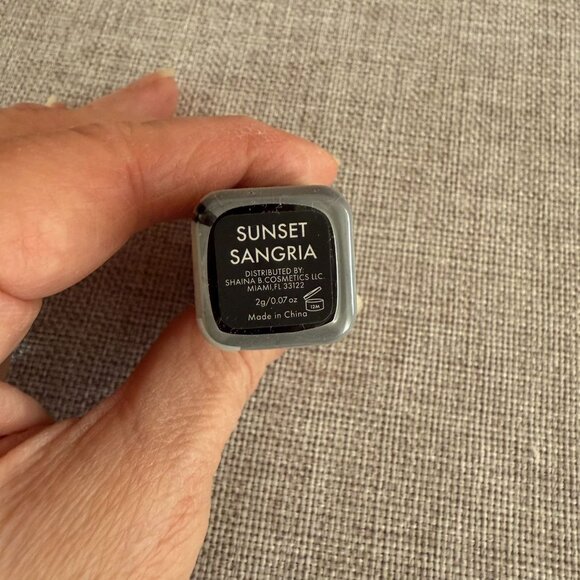 Shaina B Miami Lipstick Sunset Sangria Deep Red Travel Size Long Lasting Formula - Picture 6 of 9
